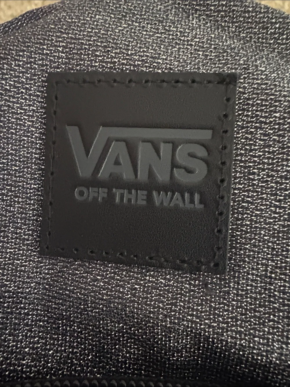 Vans Silver-Gray Mini Backpack with Front Pocket